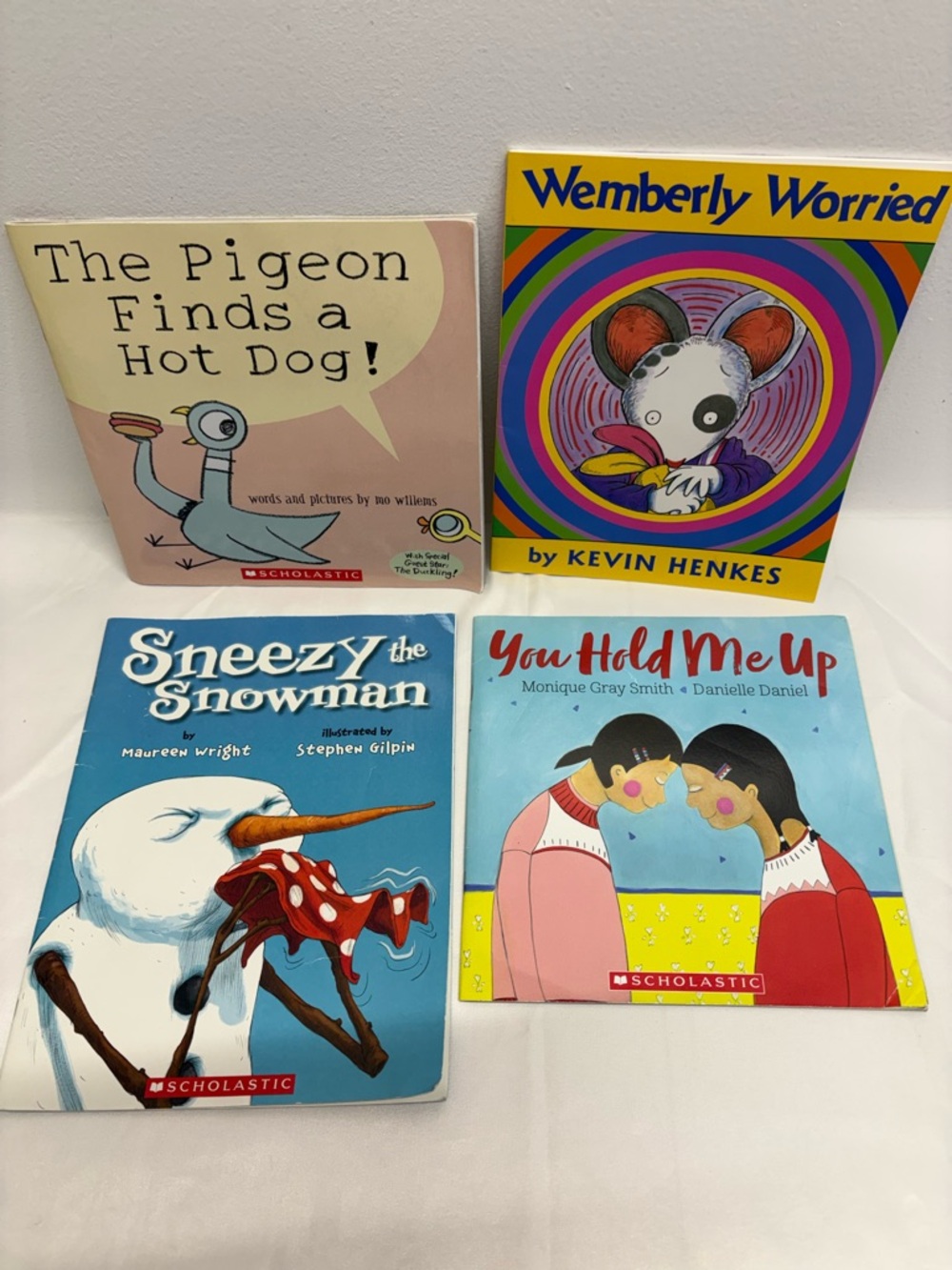 Scholastic Set of 4 Children's Picture Books - Colorful soft Covers mix